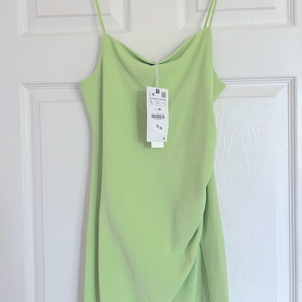 Two Zara ribbed Slip dresses